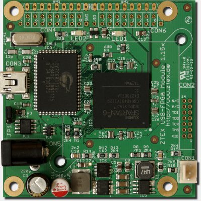 FPGA Cluster Board 1.15x with Spartan 6 XC6SLX150 for cryptographic computations