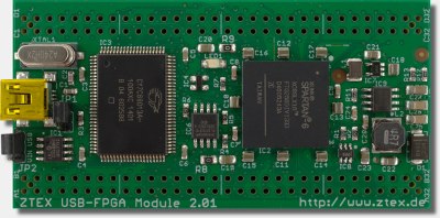 ZTEX FPGA Board with Spartan 6 XC6SLX16 FPGA